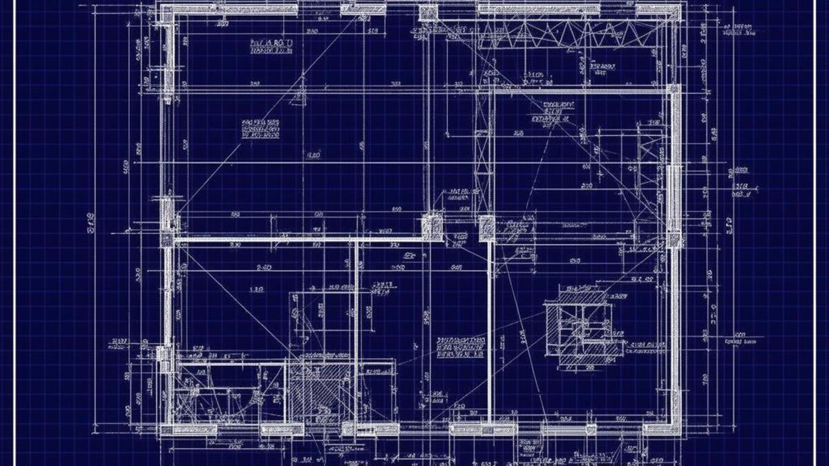 Blueprint aesthetic example