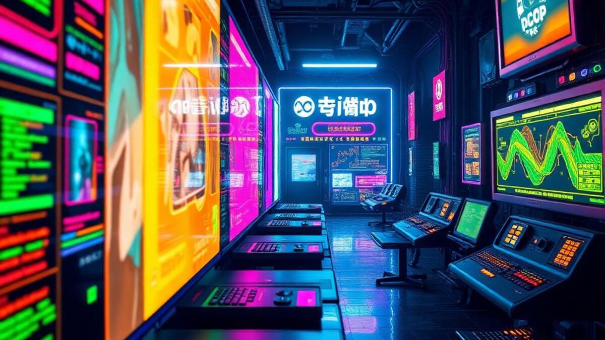 Cyberpop aesthetic example