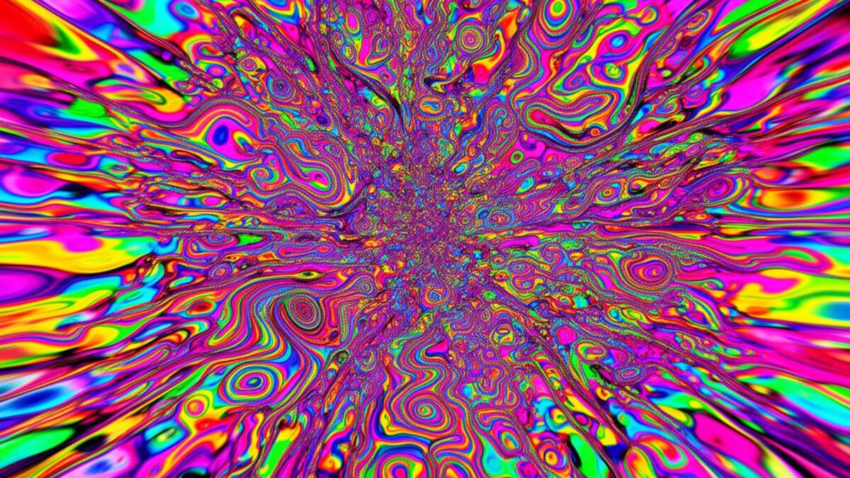 Psychedelic aesthetic example