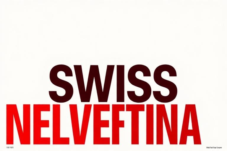 Swiss / International aesthetic example