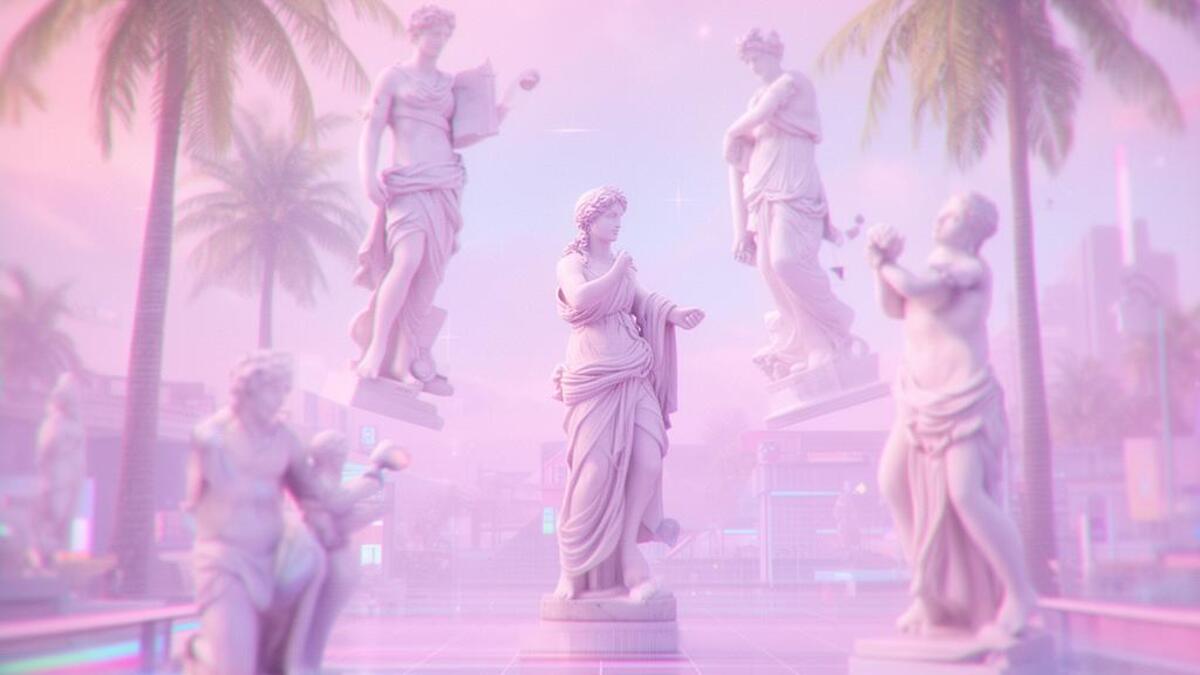 Vaporwave aesthetic example